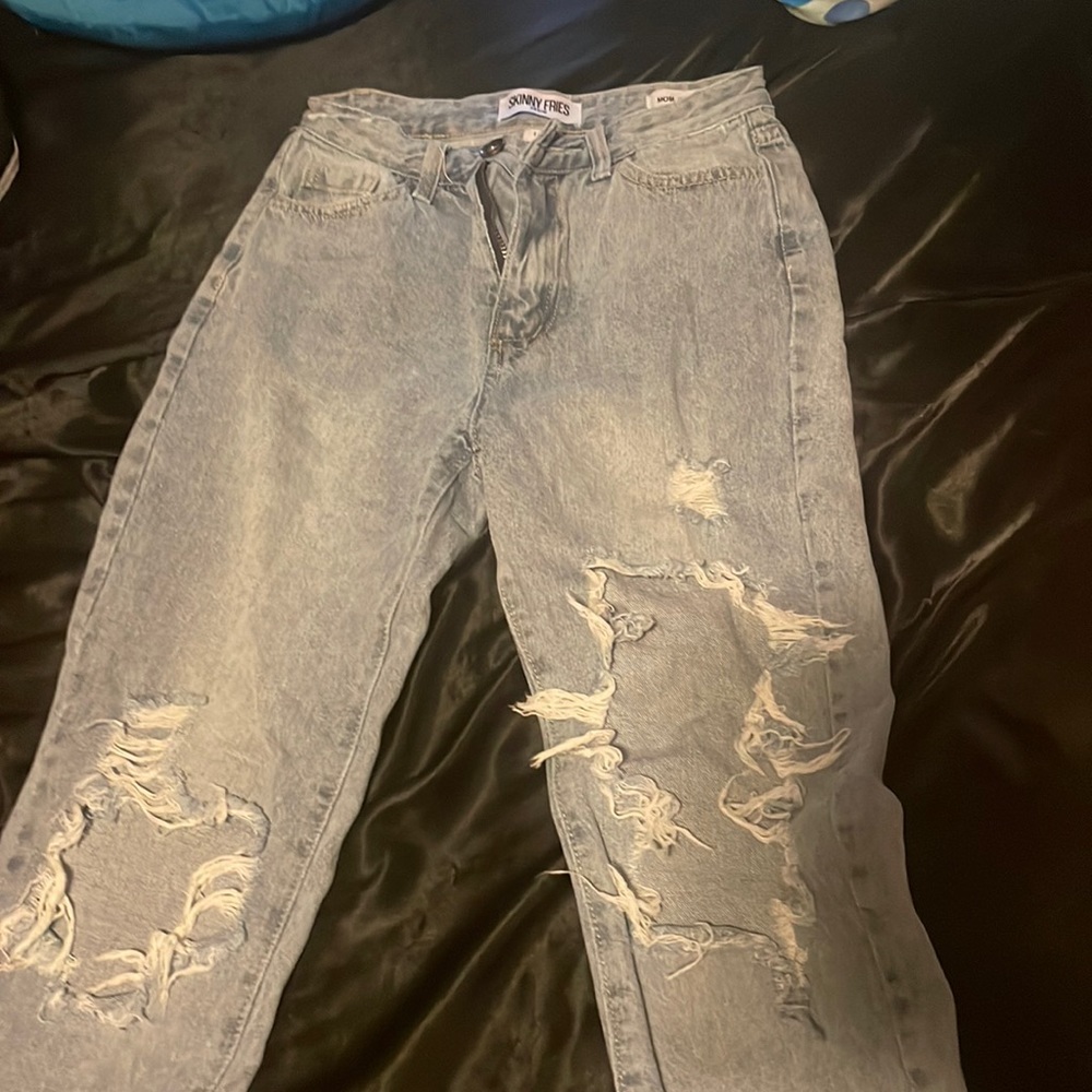 Skinny Fries denim mom jeans